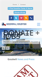 Mobile Screenshot of goodwillhouston.org