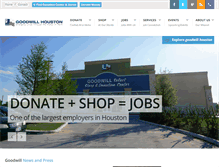 Tablet Screenshot of goodwillhouston.org